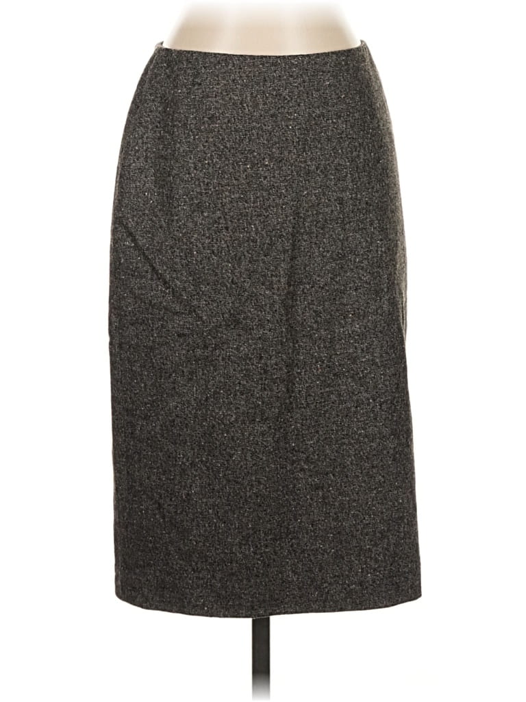 Pre-owned Linda Allard Ellen Tracy Formal Skirt In Gray