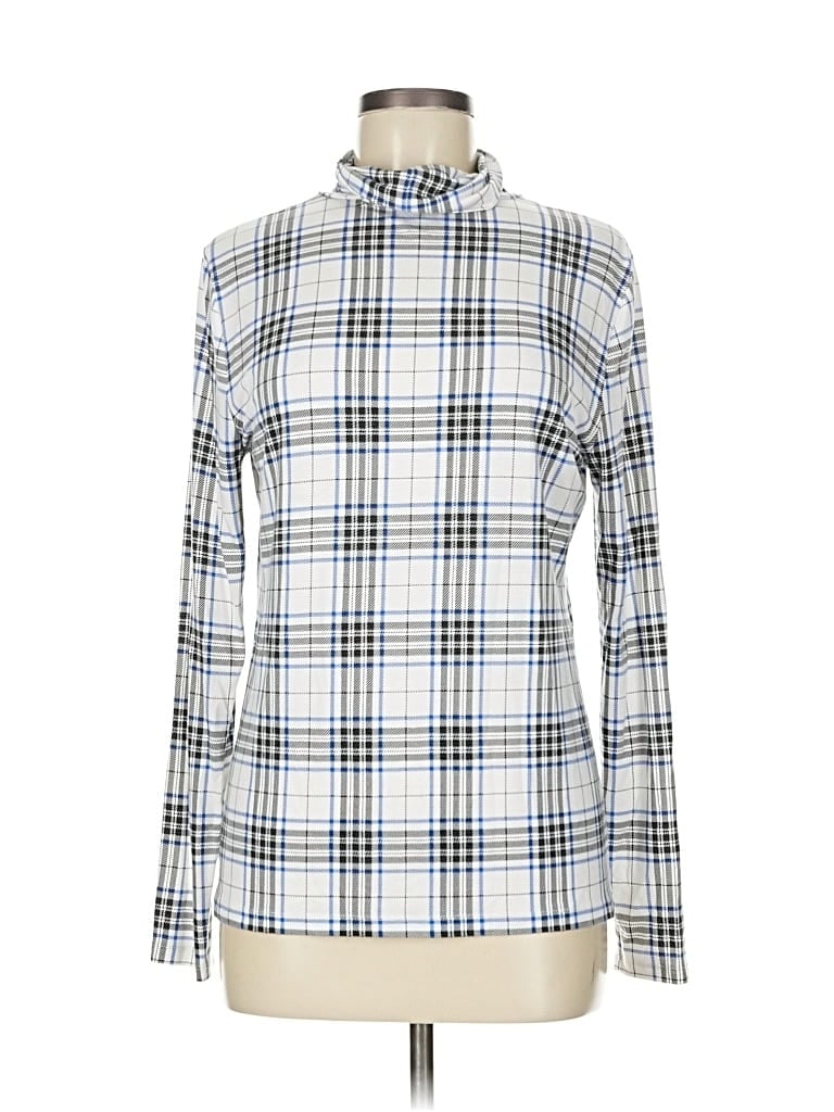 Pre-owned Talbots Turtleneck Sweater In Silver