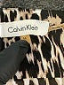 Calvin Klein 100% Polyester Animal Print Brown Long Sleeve Blouse Size M - photo 7