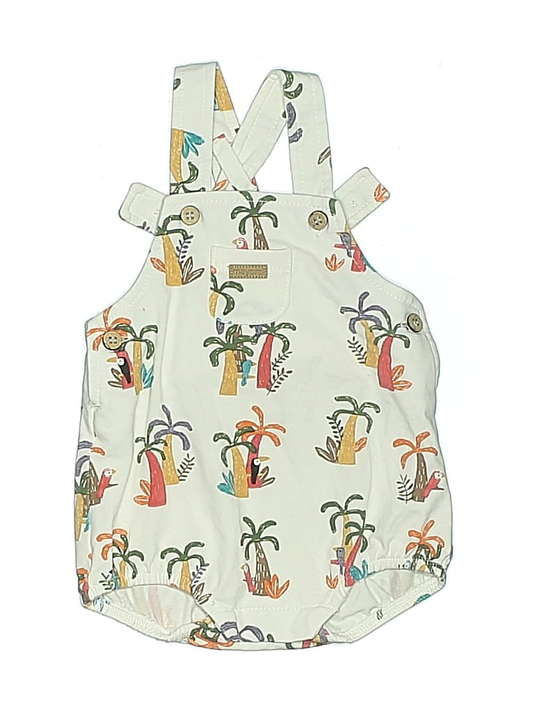 Pre-owned Mayoral Babies' Overall Shorts In White