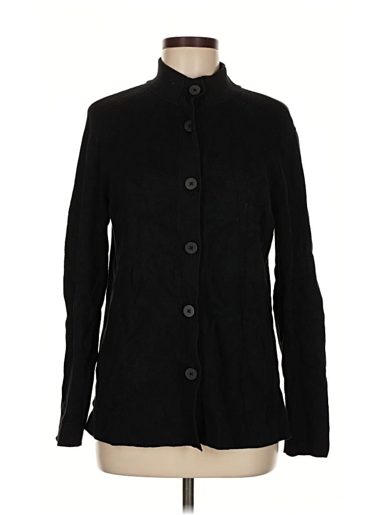 Pre-owned Talbots Outlet Cardigan Sweater In Black