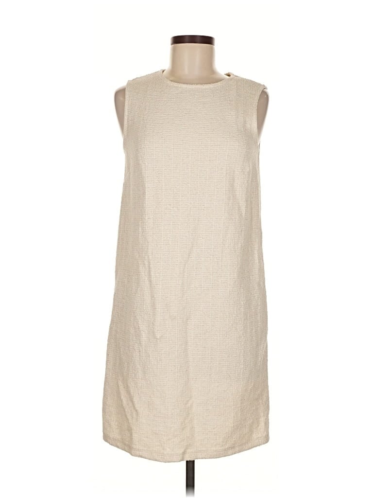 Pre-owned Mng Casual Dress In White