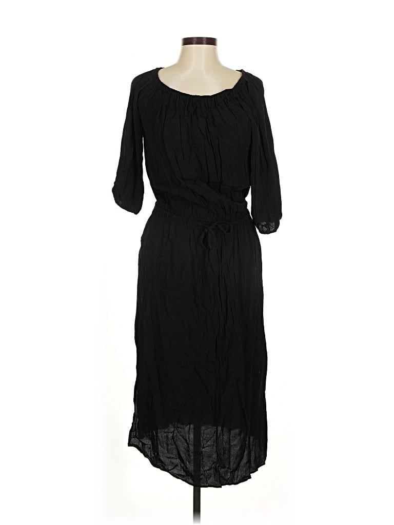Pre-owned Who What Wear Casual Dress In Black