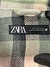 Zara Plaid Green Coat Size S - photo 6