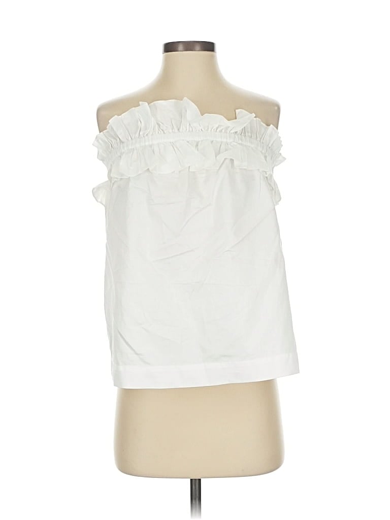 Trina Turk Tank Top White Strapless Neckline Tops In White