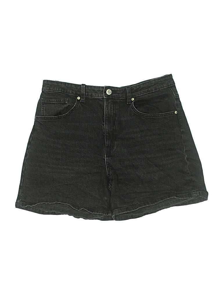 Pre-owned Zara Denim Shorts In Black