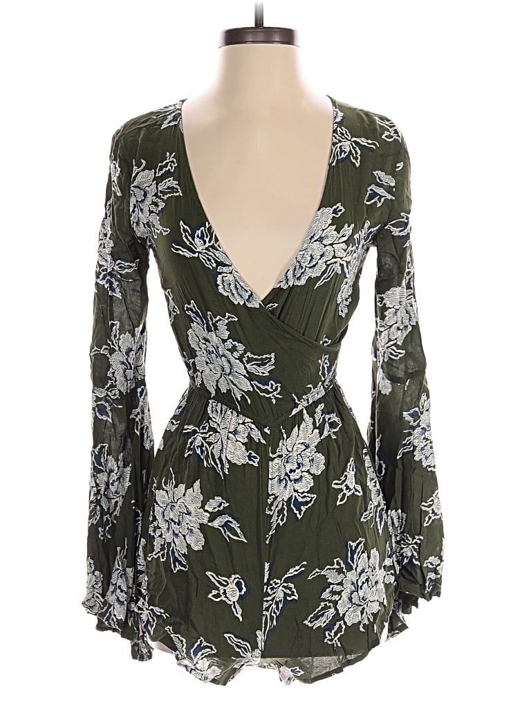 Pre-owned Abercrombie & Fitch Romper In Green