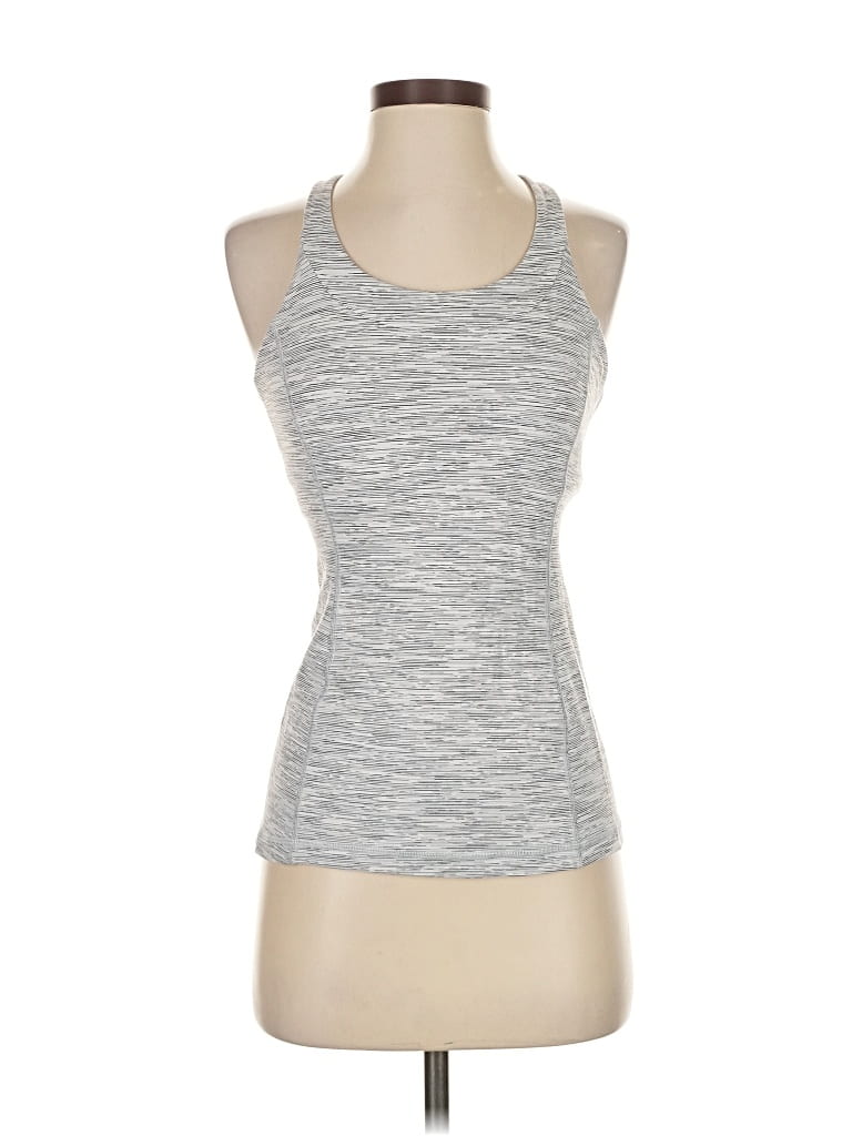 Pre-owned Lululemon Athletica Tank Top Blue Halter Neckline Tops