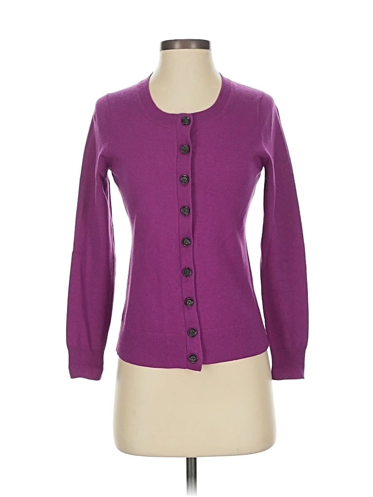 Pre-owned Banana Republic Cardigan Sweater In Purple
