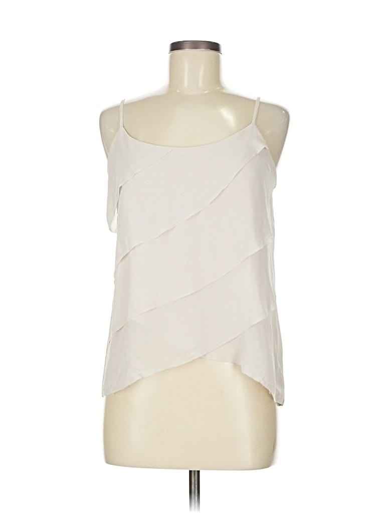 Pre-owned Naked Zebra Sleeveless Blouse In White