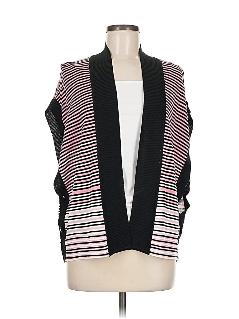Pre-owned Ming Wang Cardigan Sweater In Pink