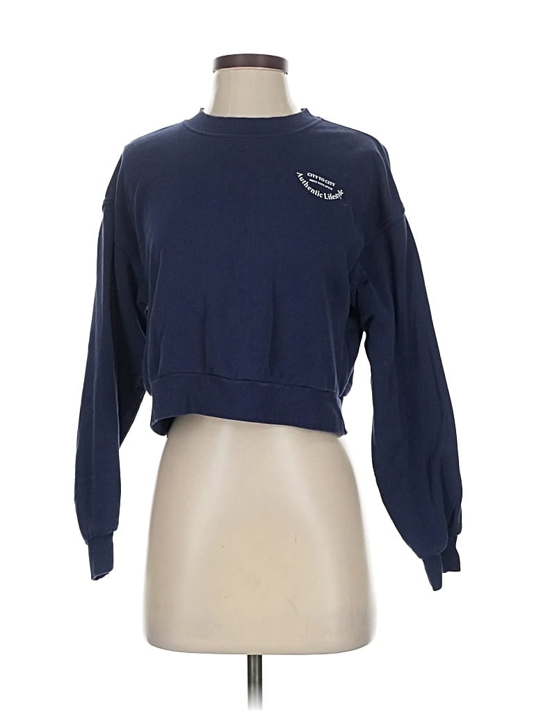 Pre-owned Divided By H&m Sweatshirt In Blue