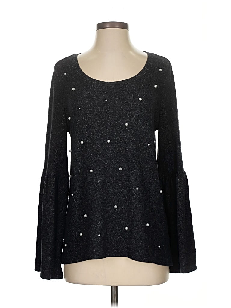 Pre-owned Simply Vera Vera Wang Pullover Sweater In Gray