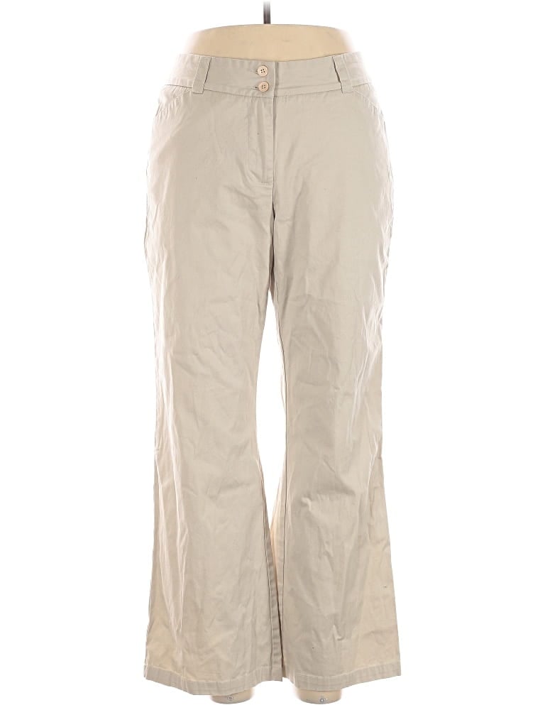 Pre-owned Lane Bryant Khaki Pant In Brown