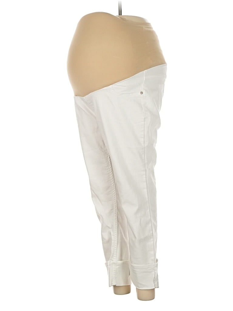 Pre-owned Indigo Blue Jeggings In White