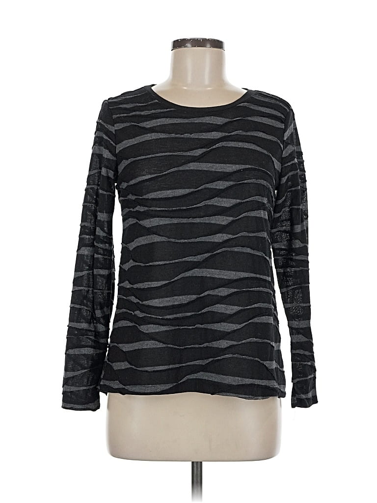 Pre-owned Simply Vera Vera Wang Long Sleeve T-shirt In Gray