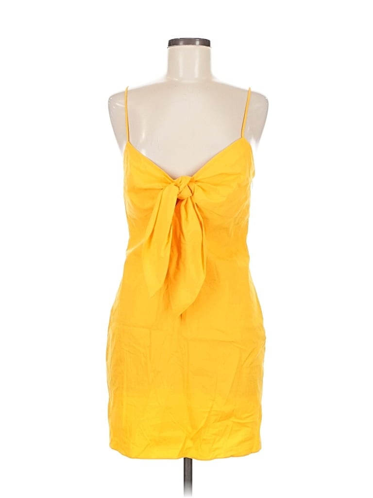 Pre-owned Mango Cocktail Dress In Yellow