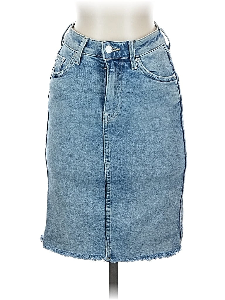 Pre-owned &denim By H&m Denim Skirt In Blue