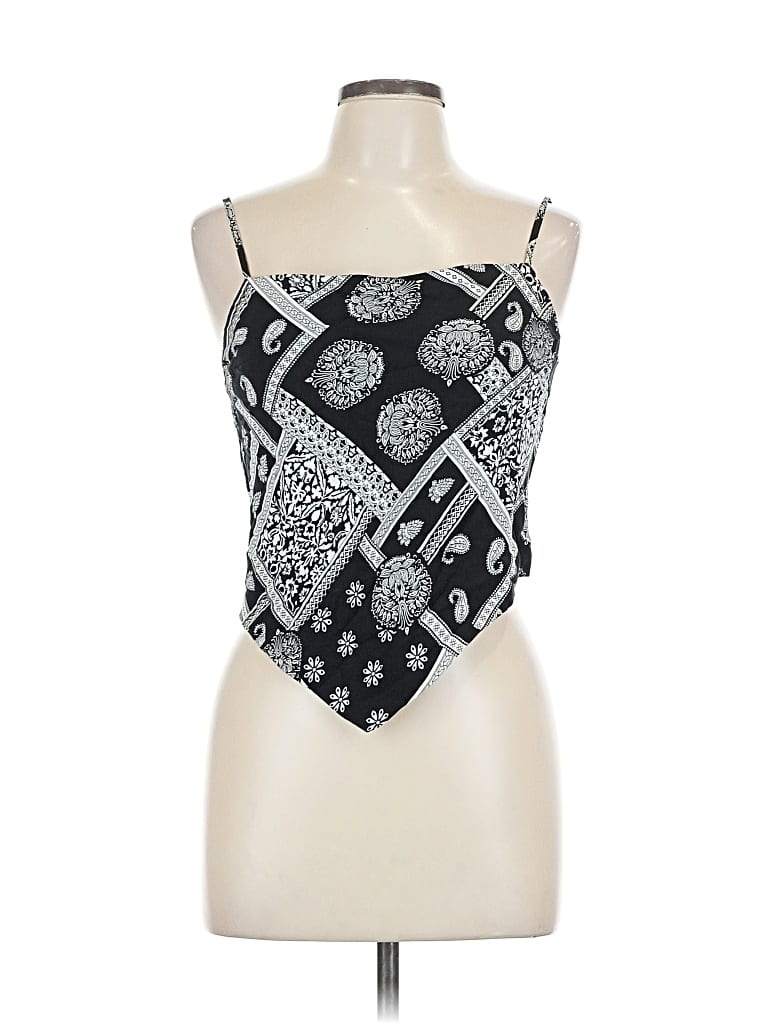 Pre-owned Cloud Ten Sleeveless Blouse In Black