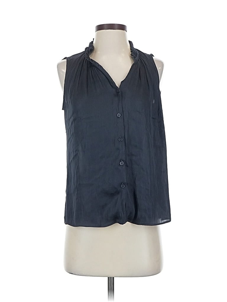 Pre-owned Banana Republic Sleeveless Blouse In Blue