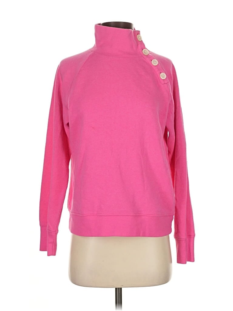 Pre-owned J.crew Factory Store Turtleneck Sweater In Pink