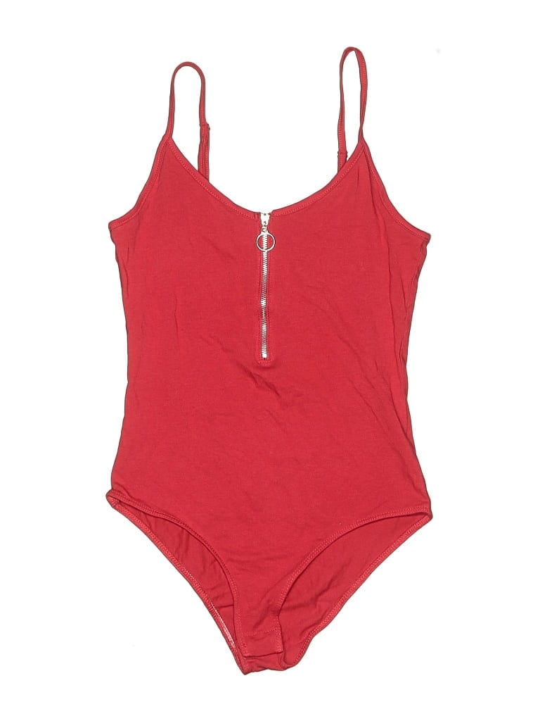Pre-owned Ambiance Bodysuit In Red