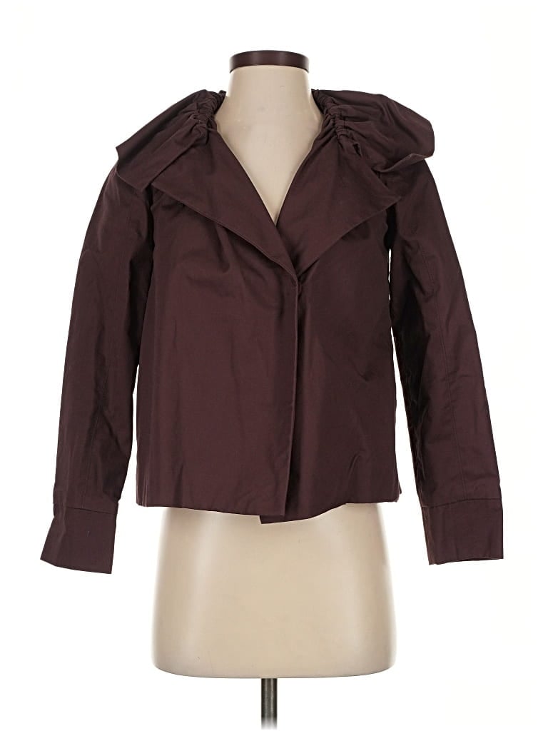 Pre-owned Simply Vera Vera Wang Jacket In Burgundy
