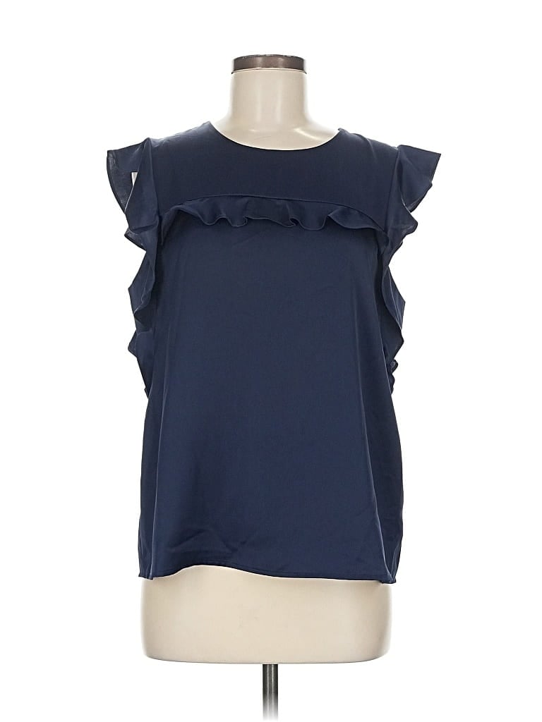 Pre-owned Outerknown Sleeveless Blouse In Blue