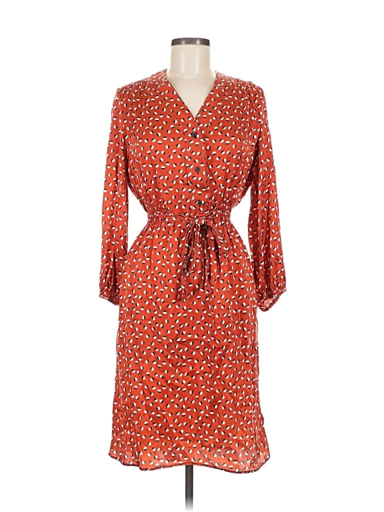 Pre-owned Tucker Casual Dress In Orange