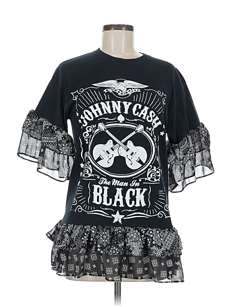 Pre-owned Assorted Brands Short Sleeve T-shirt In Black