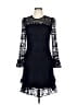 Parker 100% Polyester Blue Cocktail Dress Size L - photo 1