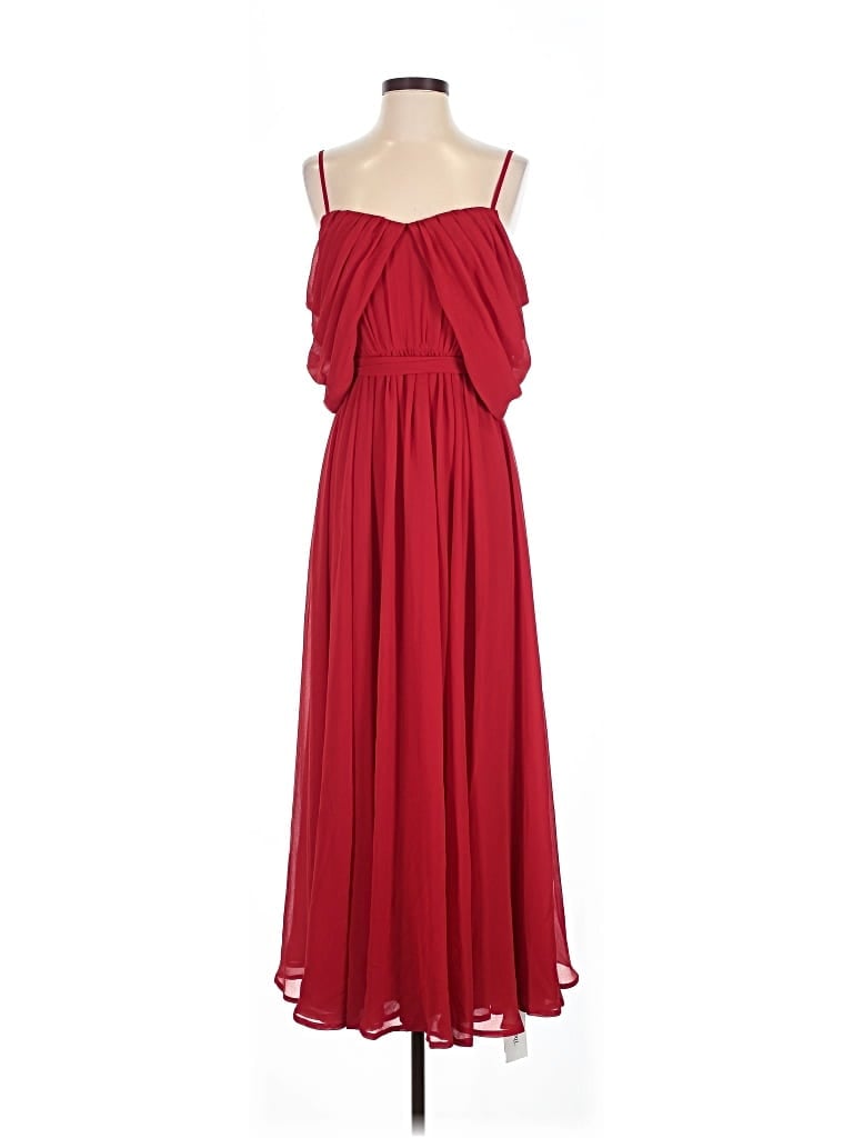 Pre-owned Badgley Mischka Cocktail Dress In Red