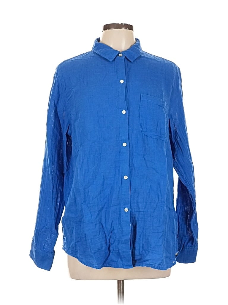 Pre-owned Rails Long Sleeve Button Down Shirt In Blue