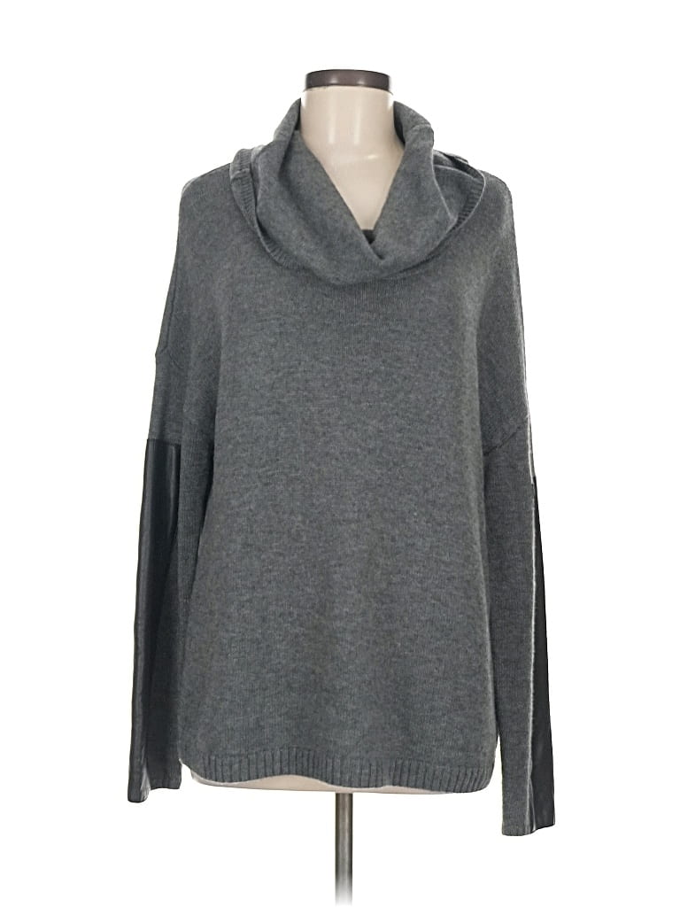 Pre-owned Bcbgmaxazria Turtleneck Sweater In Gray