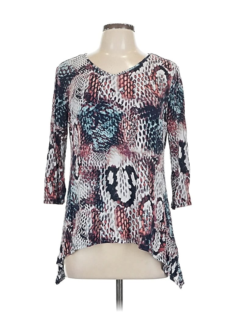 Pre-owned Cynthia Rowley Tjx 3/4 Sleeve T-shirt In White