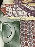 Shine Print Green Ivory Short Sleeve Blouse Size 0X - photo 7
