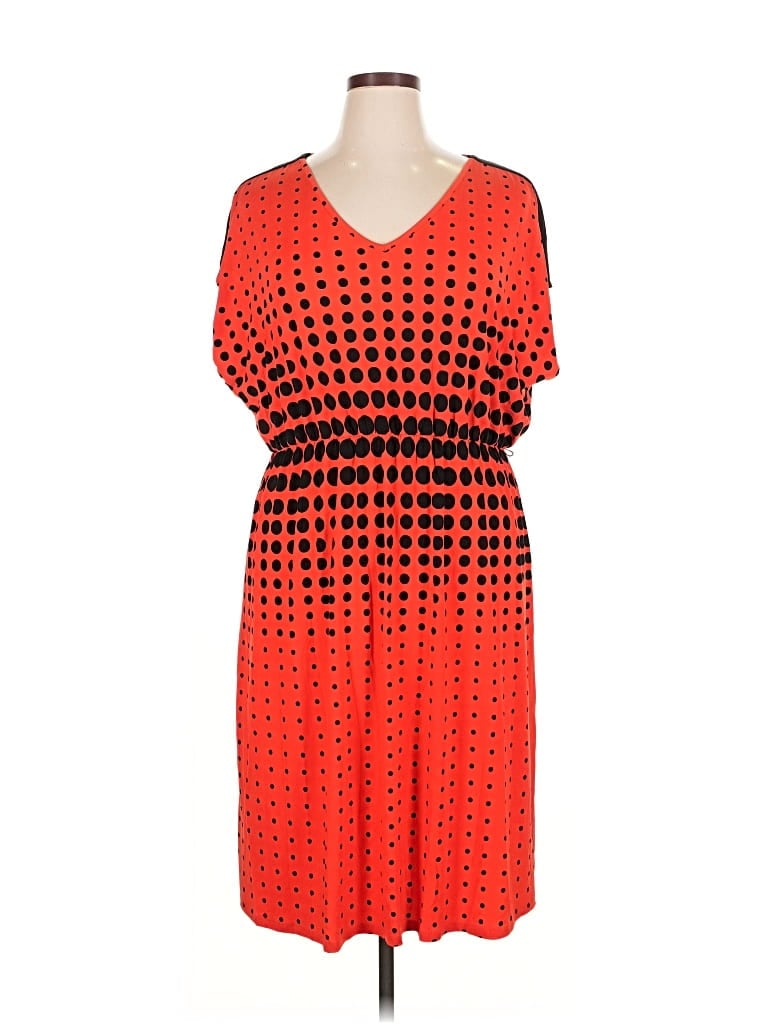 Pre-owned Lane Bryant Casual Dress In Orange