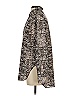 Calvin Klein 100% Polyester Animal Print Silver Long Sleeve Blouse Size XS - photo 5