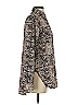 Calvin Klein 100% Polyester Animal Print Silver Long Sleeve Blouse Size XS - photo 4