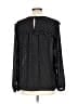 MICHAEL Michael Kors 100% Polyester Polka Dots Black Long Sleeve Blouse Size L - photo 2