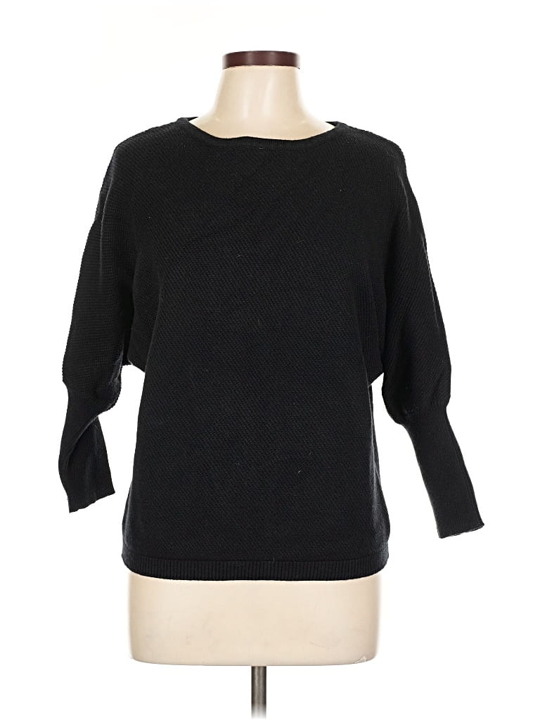 Pre-owned Main Strip Pullover Sweater In Black