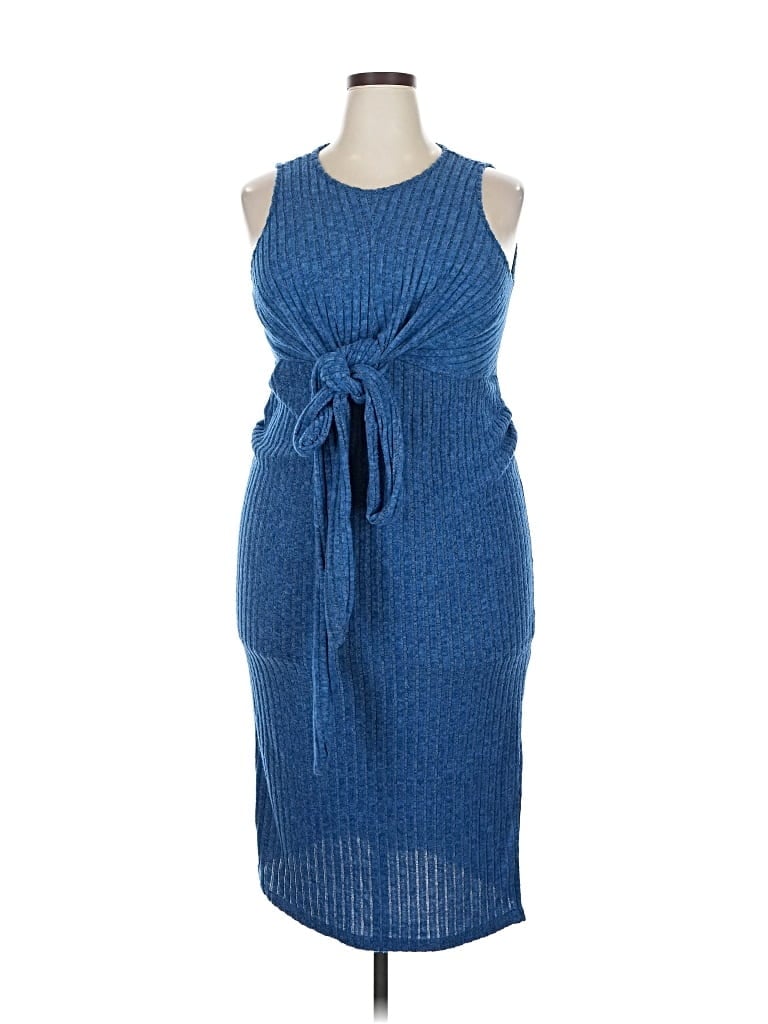 Pre-owned Unbranded Casual Dress In Blue