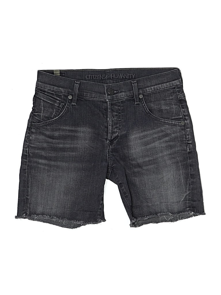 Pre-owned Citizen Of Humanity Denim Shorts In Black
