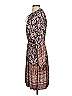 Current Air 100% Polyester Paisley Brown Casual Dress Size S - photo 5
