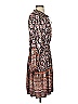 Current Air 100% Polyester Paisley Brown Casual Dress Size S - photo 4