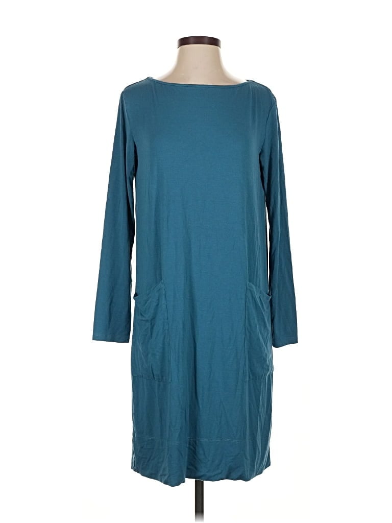 Pre-owned Jjill Casual Dress In Blue