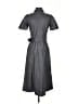 Ann Taylor 100% Polyester Solid Gray Casual Dress Size 00 - photo 2