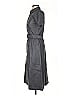Ann Taylor 100% Polyester Solid Gray Casual Dress Size 00 - photo 5