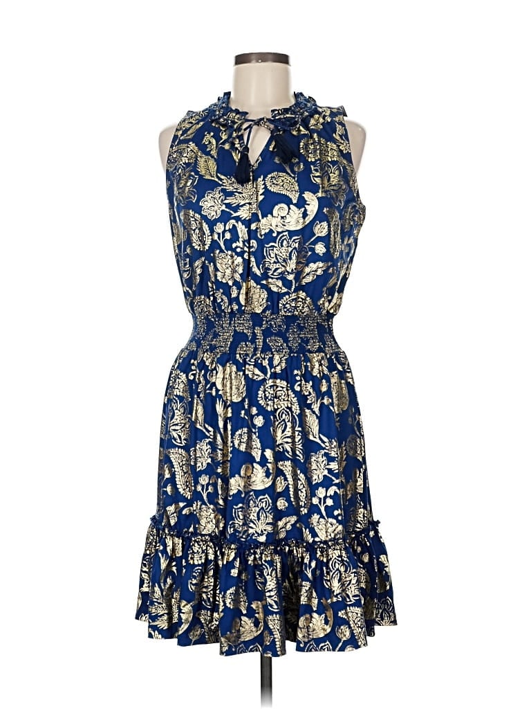 Pre-owned Cabana Life Cocktail Dress In Blue