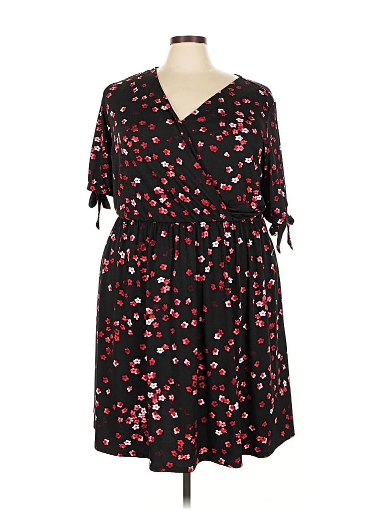 Pre-owned Lane Bryant Casual Dress In Black